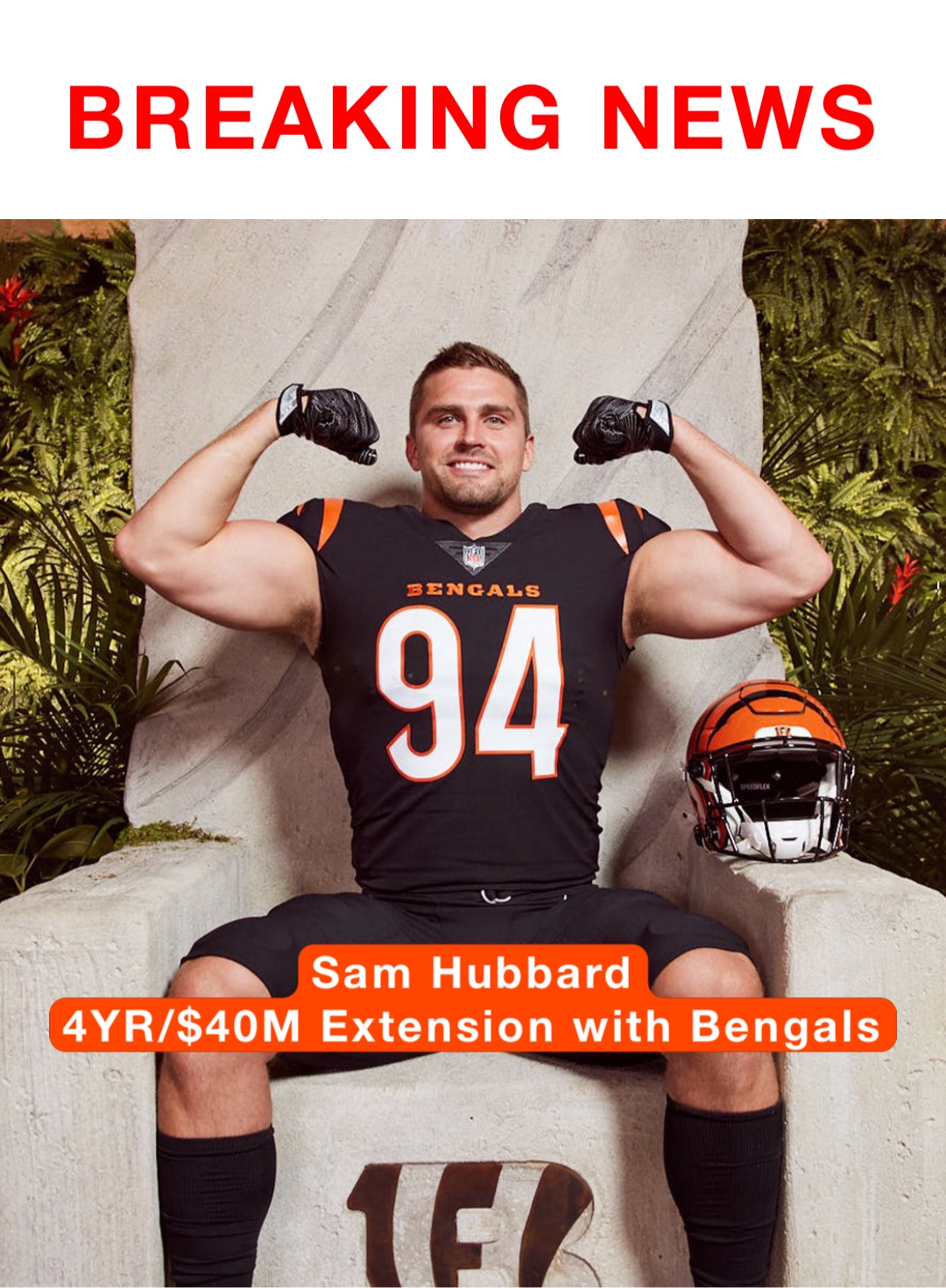 Sam Hubbard PNG Bengal PNG Sam Hubbard Dxf Png Pdf Jpg Eps 