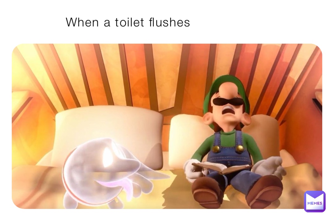 When a toilet flushes