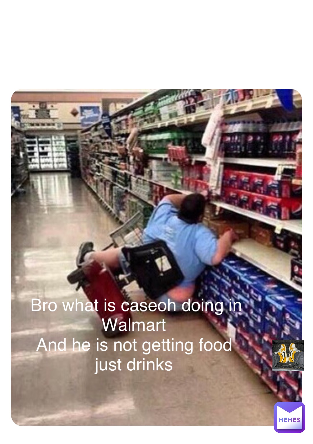 Double tap to edit Bro what is caseoh doing in Walmart And he is not getting food just drinks