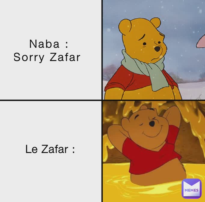 Naba : Sorry Zafar 
 Le Zafar :