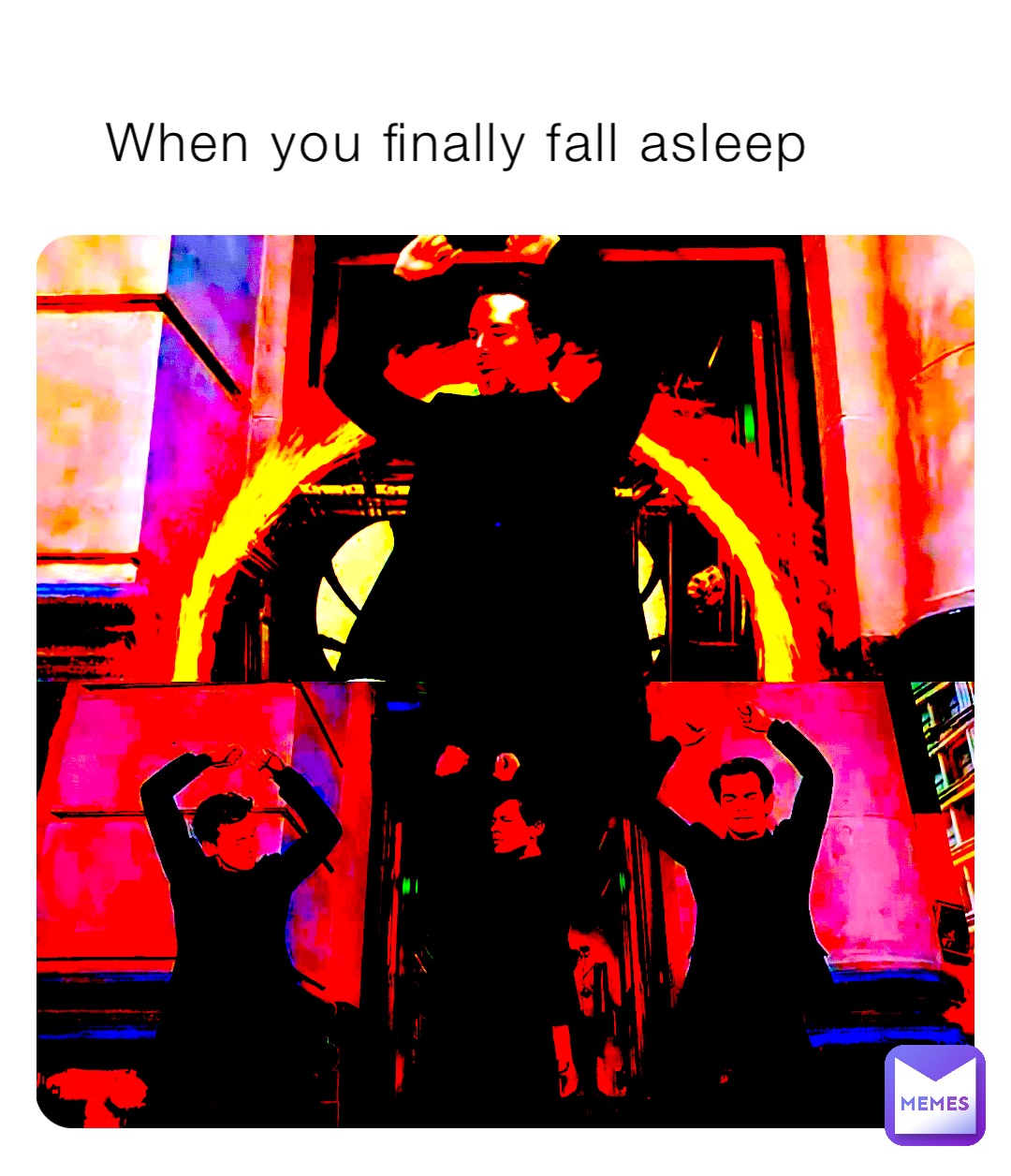 When you finally fall asleep