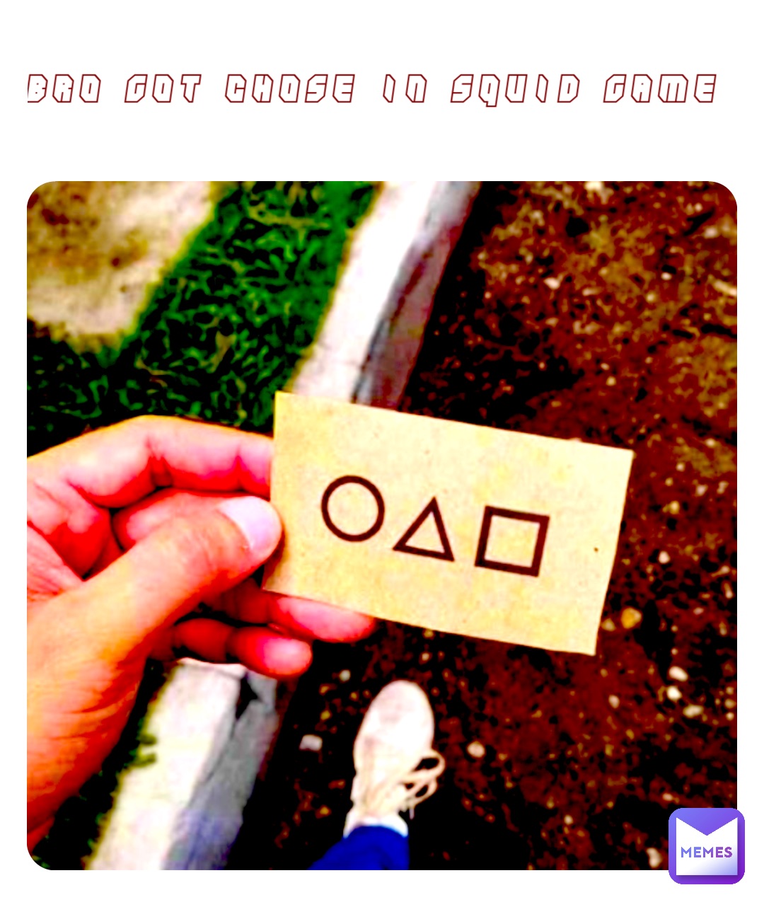 Bro got chose in squid game