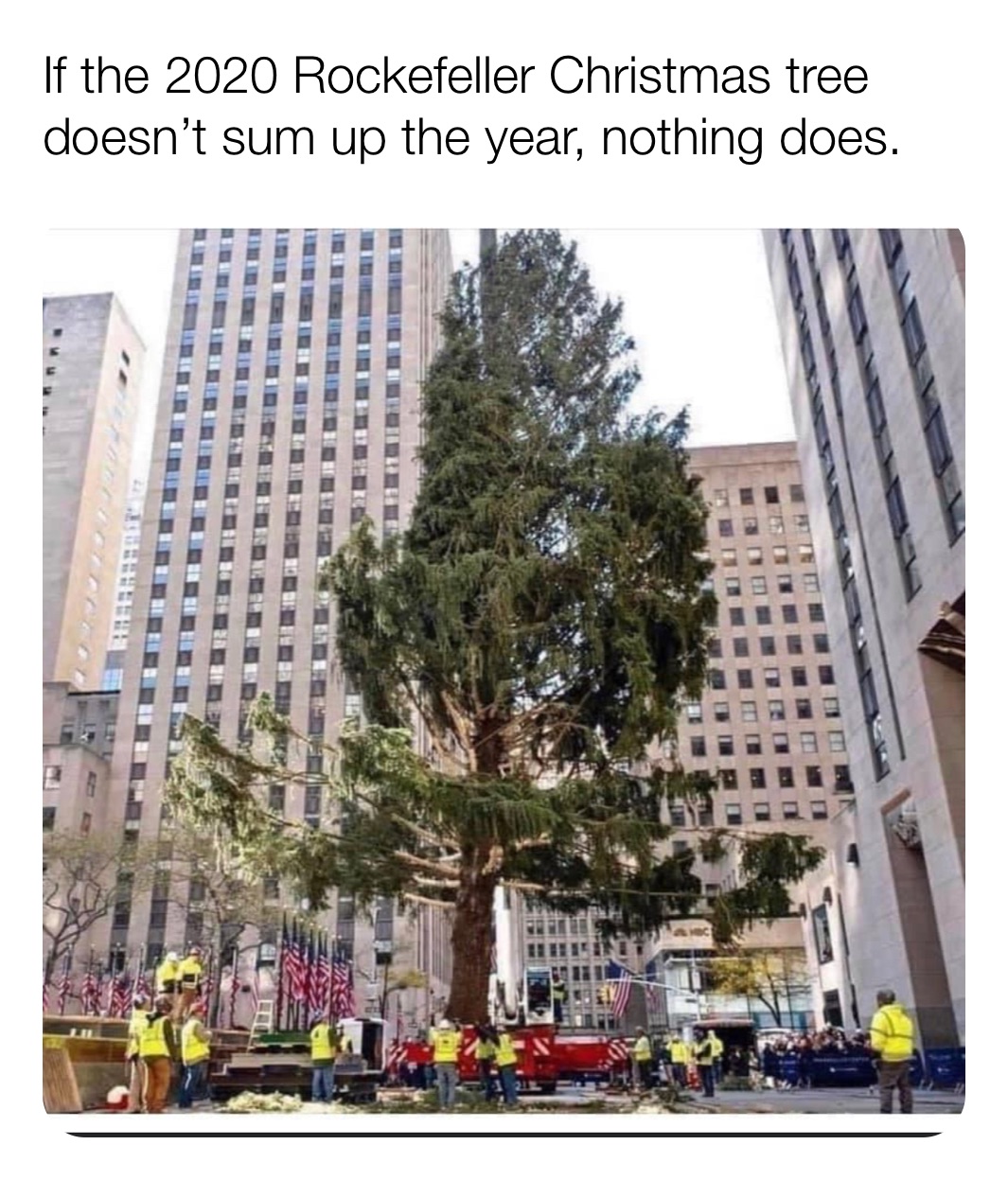 If the 2020 Rockefeller Christmas tree doesn’t sum up the year, nothing
