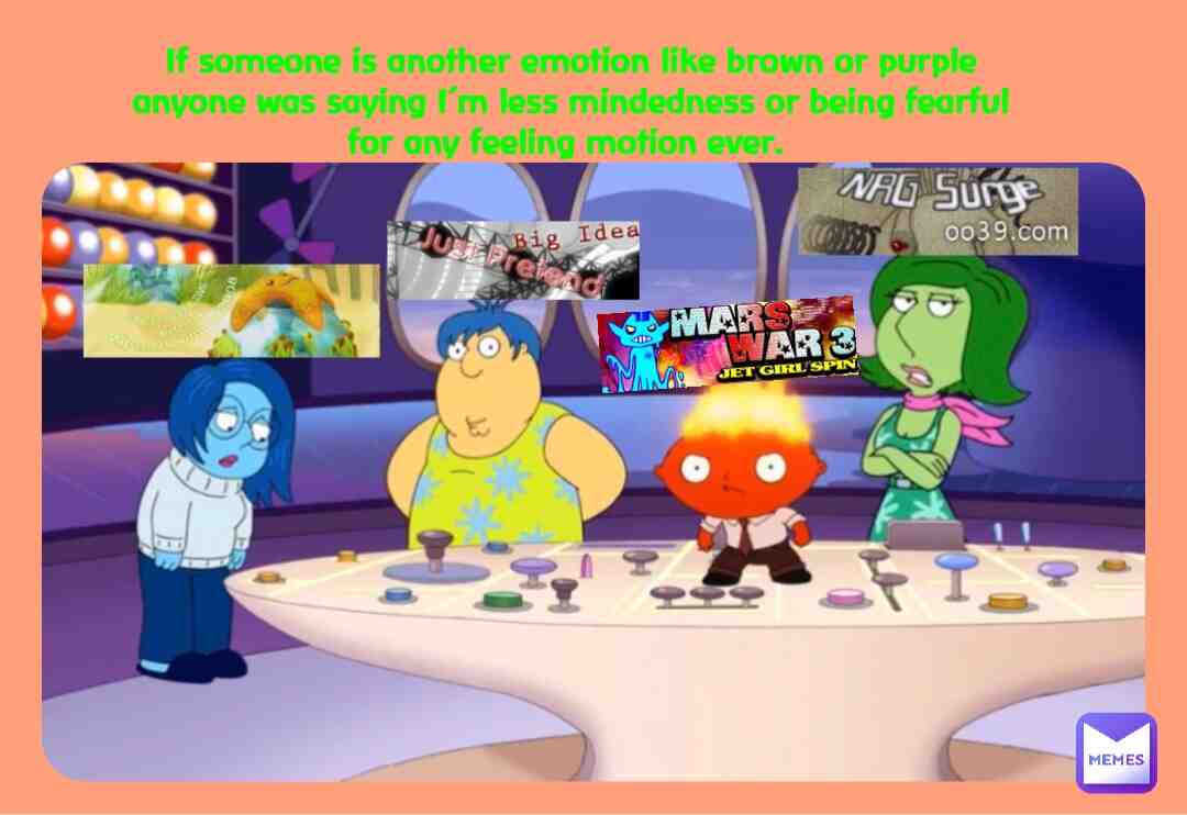 #familyguy #insideout #disney #pixar #crossover #parody #youtubeclips #ddrbanners #feelings #emotions #poems