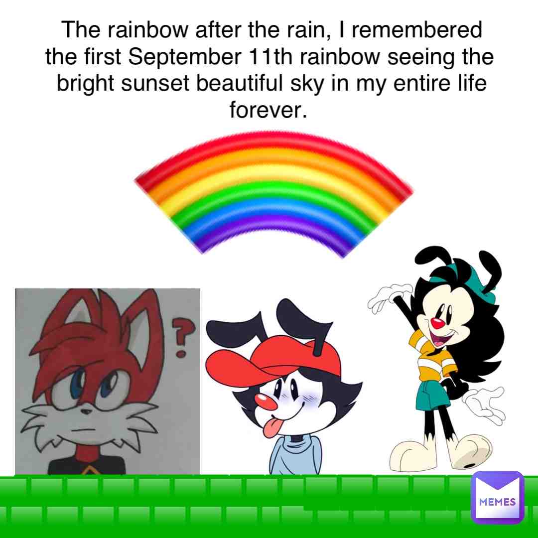 #ariawarner #wakkowarner #animaniacs #animaniacs2020 #rainbow #rainbows #poems #poetry #afterthestorm #rainydays #beforeandafter
