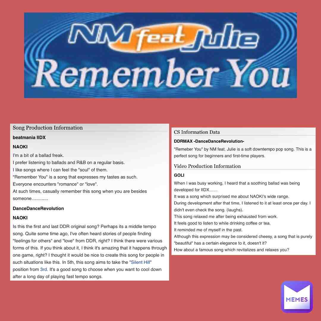#ddrbanners #dancedancerevolution #beatmania #beatmaniaiidx #songs #balladmusic #songinformation #ddrmax #arcadegames #ryhthmgames #playstation2 #ps2 #realistic #randomcontent #randomness