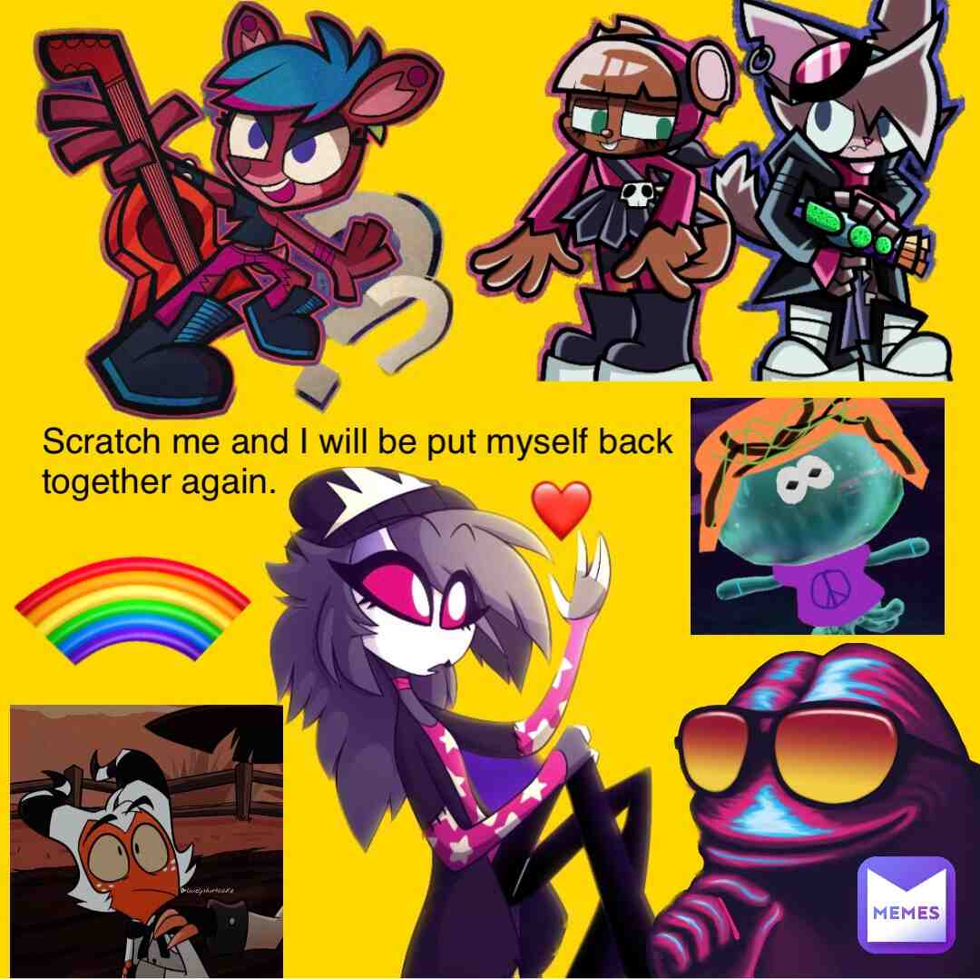 #helluvaboss #octaviagoetia #vivziepop #moxxieandmillie #moxxieknolastname #splatoon #murphyandmitzi #frogboi #quotes #todaysmemes #dailyposts #render #collages