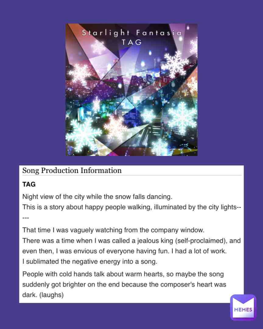#ddrjackets #dancedancerevolution #jacketsquare #jacketdesign #songs #konami #bemani #songinformation #snow #snowflakes #snowday #snowing #snowlife #musical #gameofthrones #gameconsole #arcadegames #arcade #nintendowii #nintendo #ryhthmgames #ryhthm #nighttime #nightynight