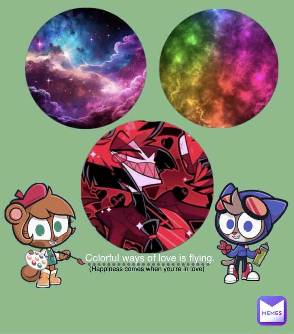 #murphyandmitzi #ajmarekart #alastor #vivziepop #viviennemedrano #colors #colorful #skies #vabrint #fantasy #wonderful #wonder #makebelieve #dreams #render #alastortheradiodemon #blessing #blessings