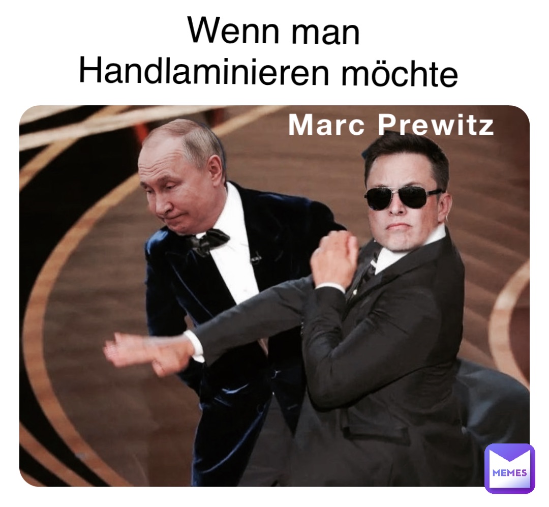 Marc Prewitz Wenn man Handlaminieren möchte