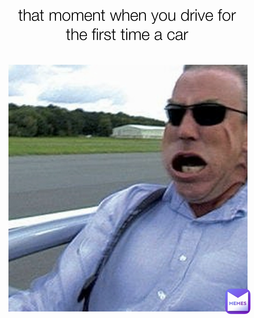 that moment when you drive for the first time a car
