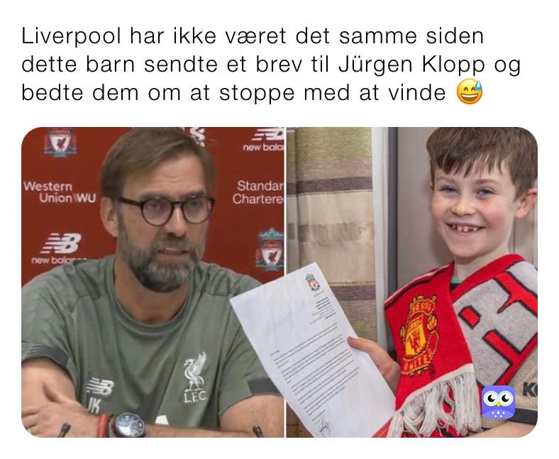 Liverpool har ikke været det samme siden dette barn sendte et brev til Jürgen Klopp og bedte dem om at stoppe med at vinde 😅