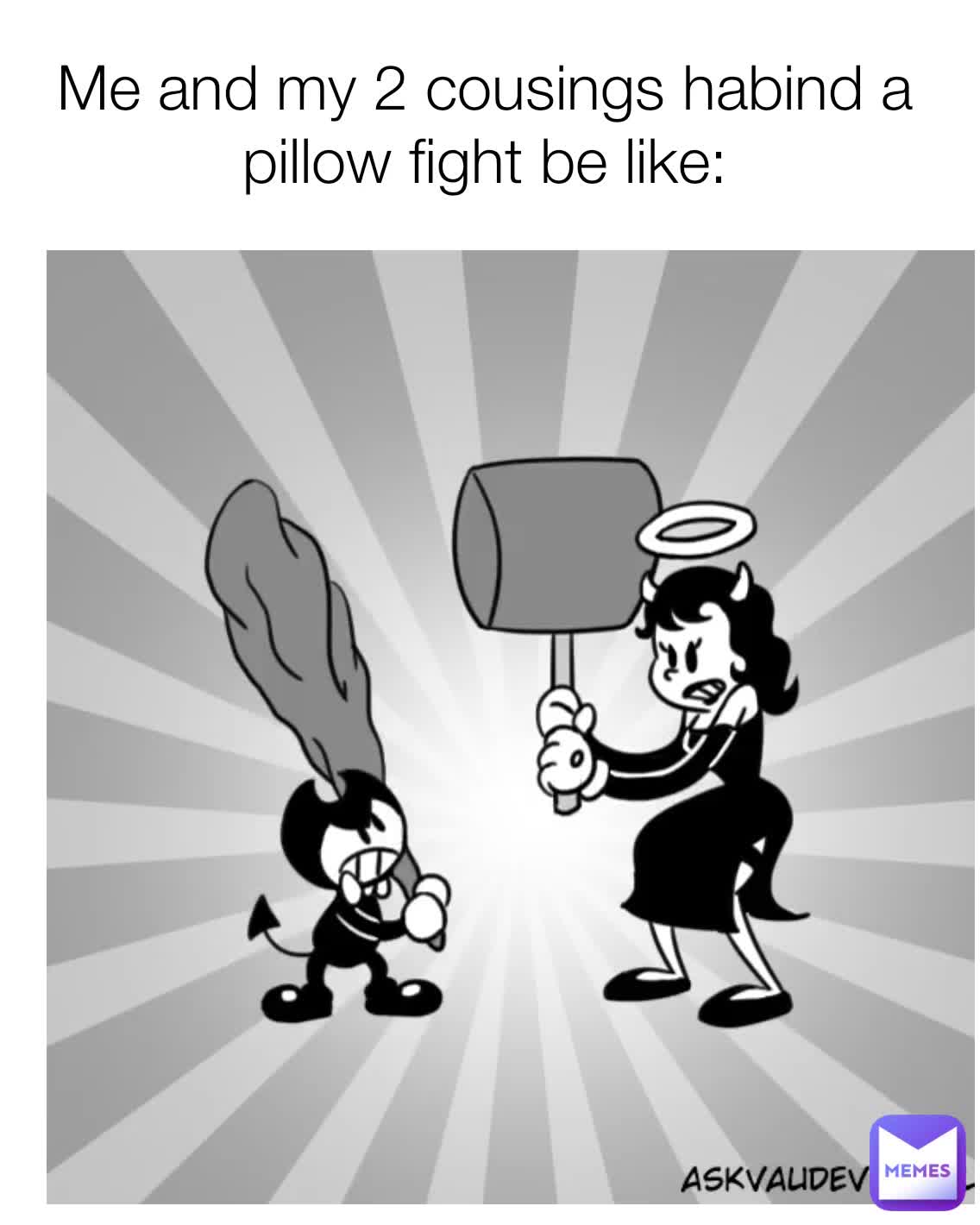 pillow fight meme