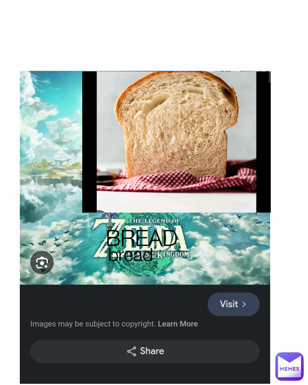 Type Text BREAD bread