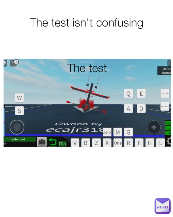The test The test isn't confusing The test