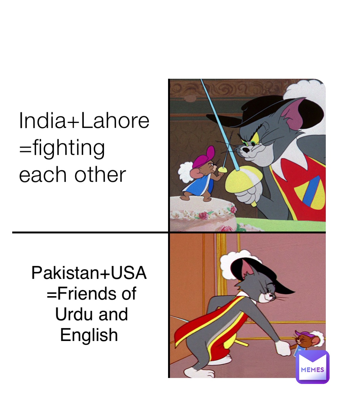 India Lahore Fighting Each Other Pakistan Usa Friends Of Urdu And English Rayyanmoiz95 Memes