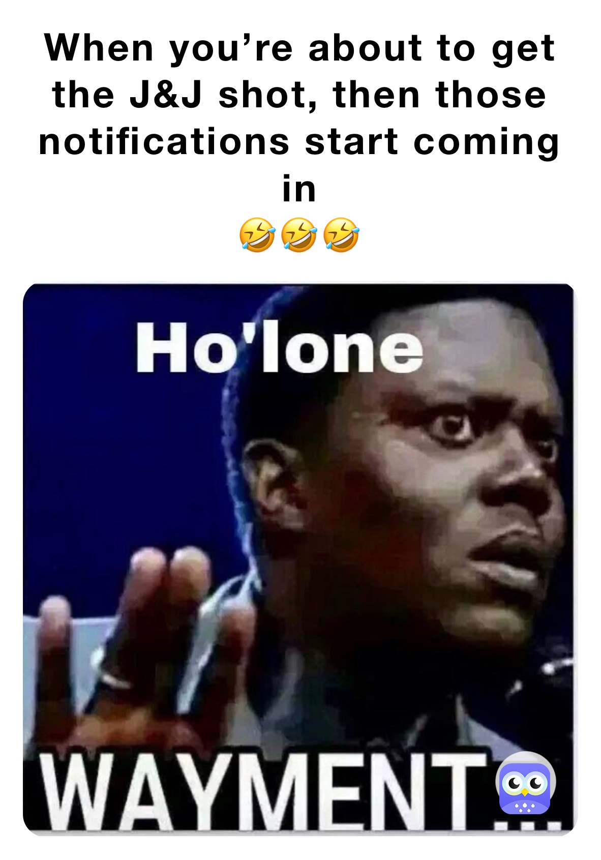 When you’re about to get the J&J shot, then those notifications start coming in 
🤣🤣🤣
