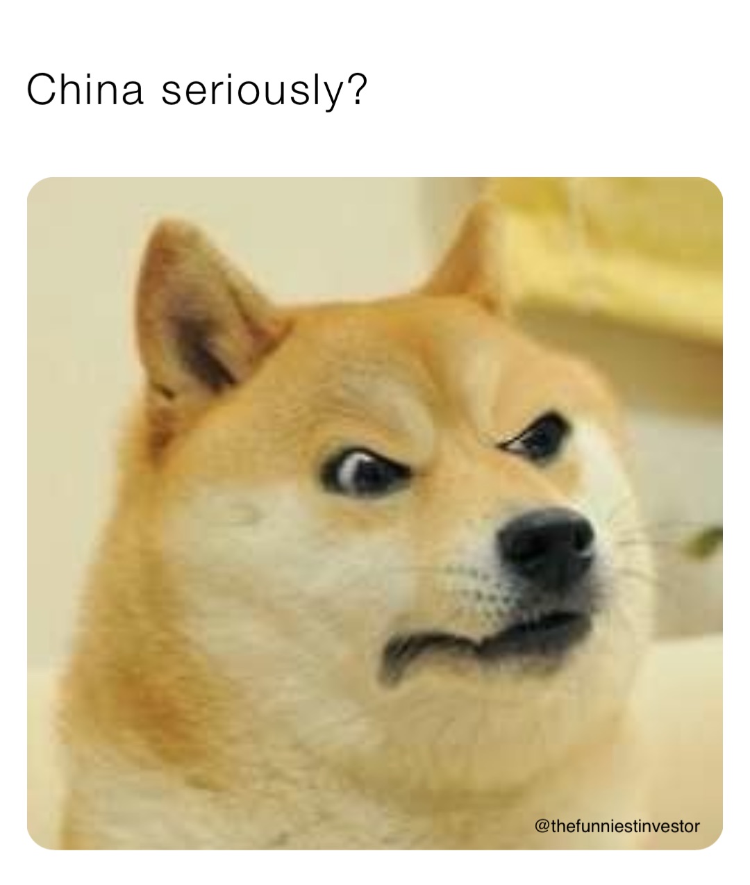 China seriously?