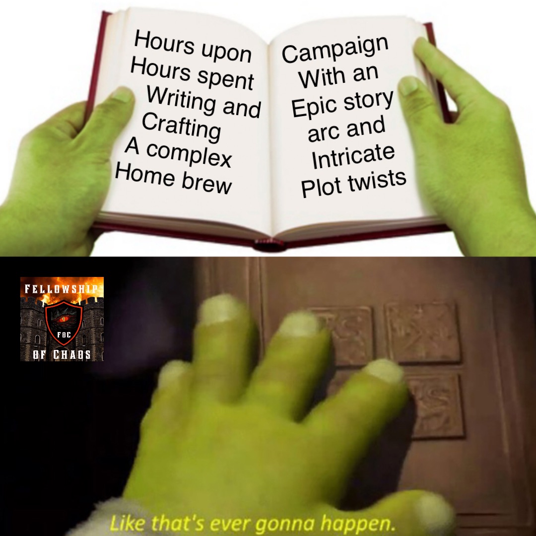 Hours upon Hours spent Writing and Crafting A complex Home brew