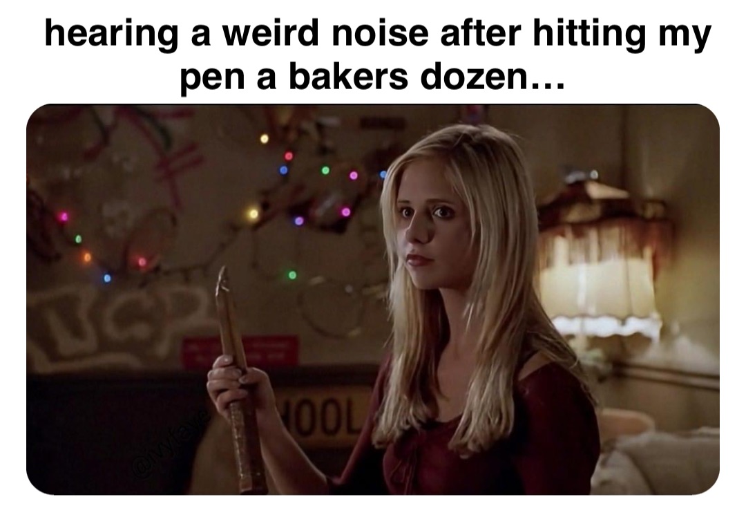 Double tap to edit hearing a weird noise after hitting my pen a bakers dozen…