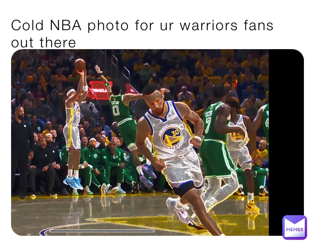 Cold NBA photo for ur warriors fans out there