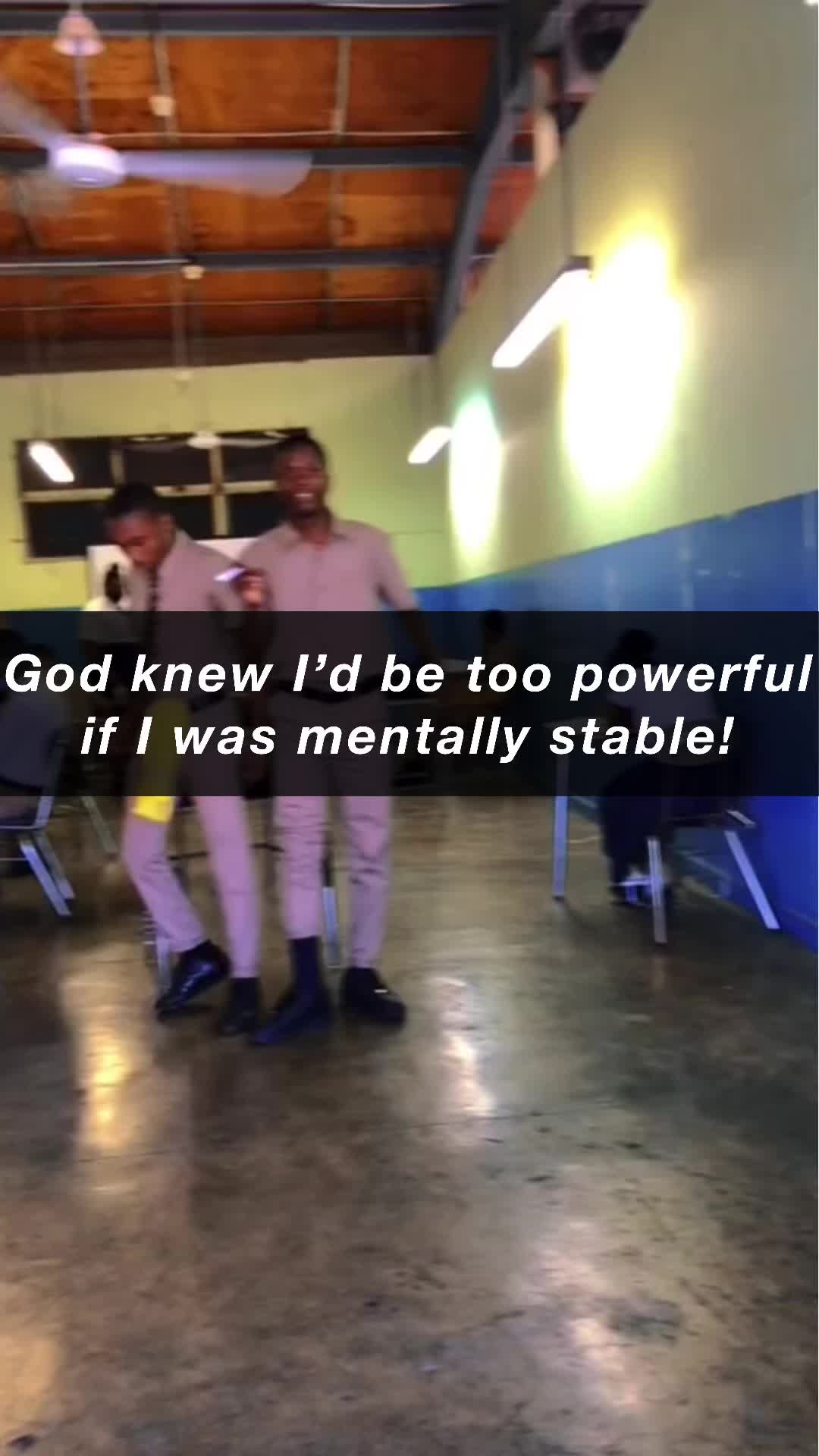 God knew I’d be too powerful if I was mentally stable! Striker_no1