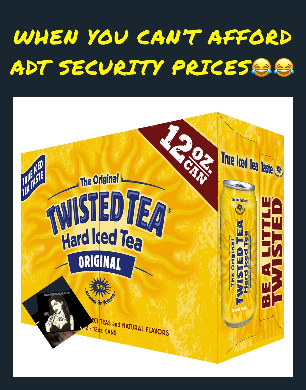 WHEN YOU CAN’T AFFORD ADT SECURITY PRICES😂😂