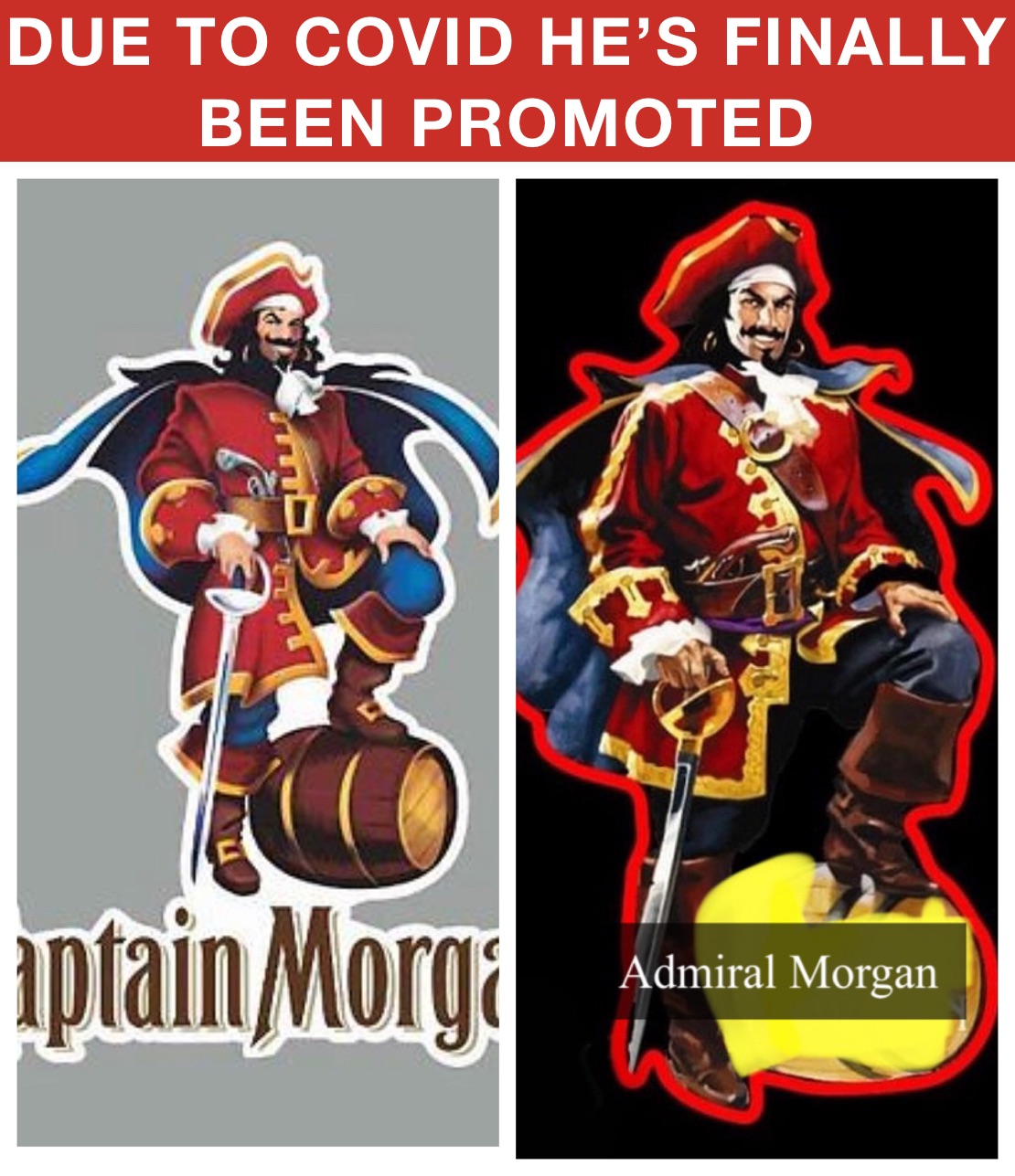 DUE TO COVID HE’S FINALLY BEEN PROMOTED 