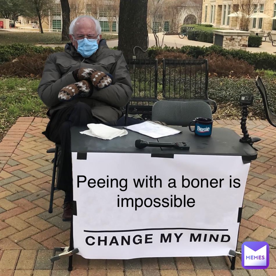 Peeing with a boner is impossible