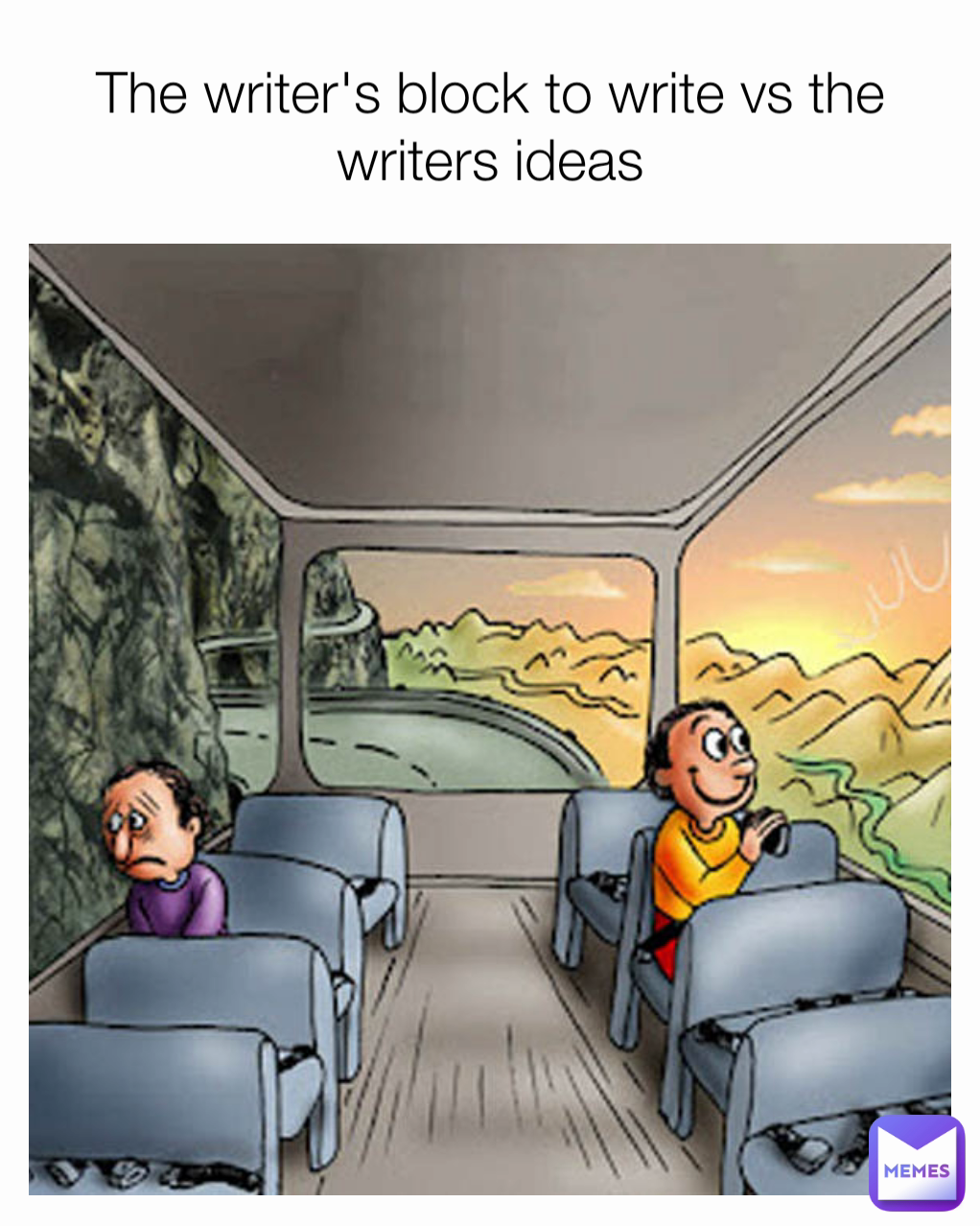 The writer's block to write vs the writers ideas