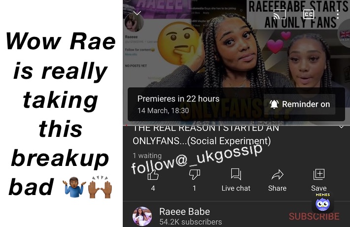 Wow Rae is really taking this breakup bad 🤷🏾‍♂️🙌🏾