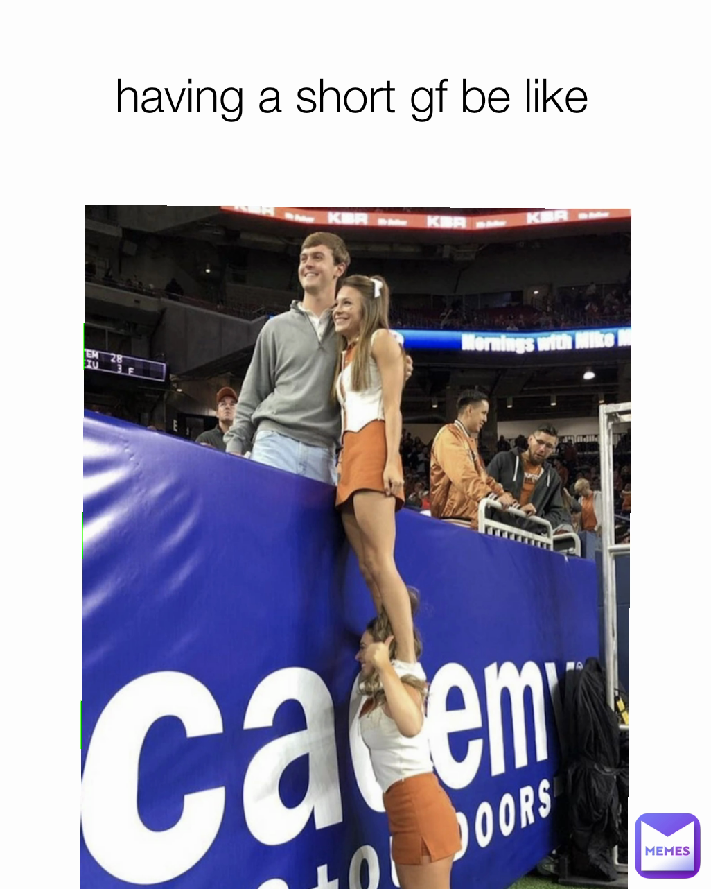 having a short gf be like