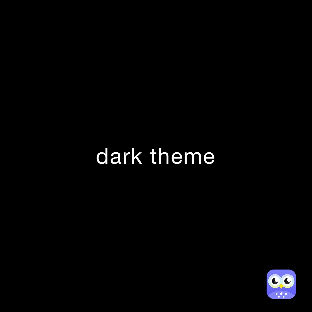 dark theme 