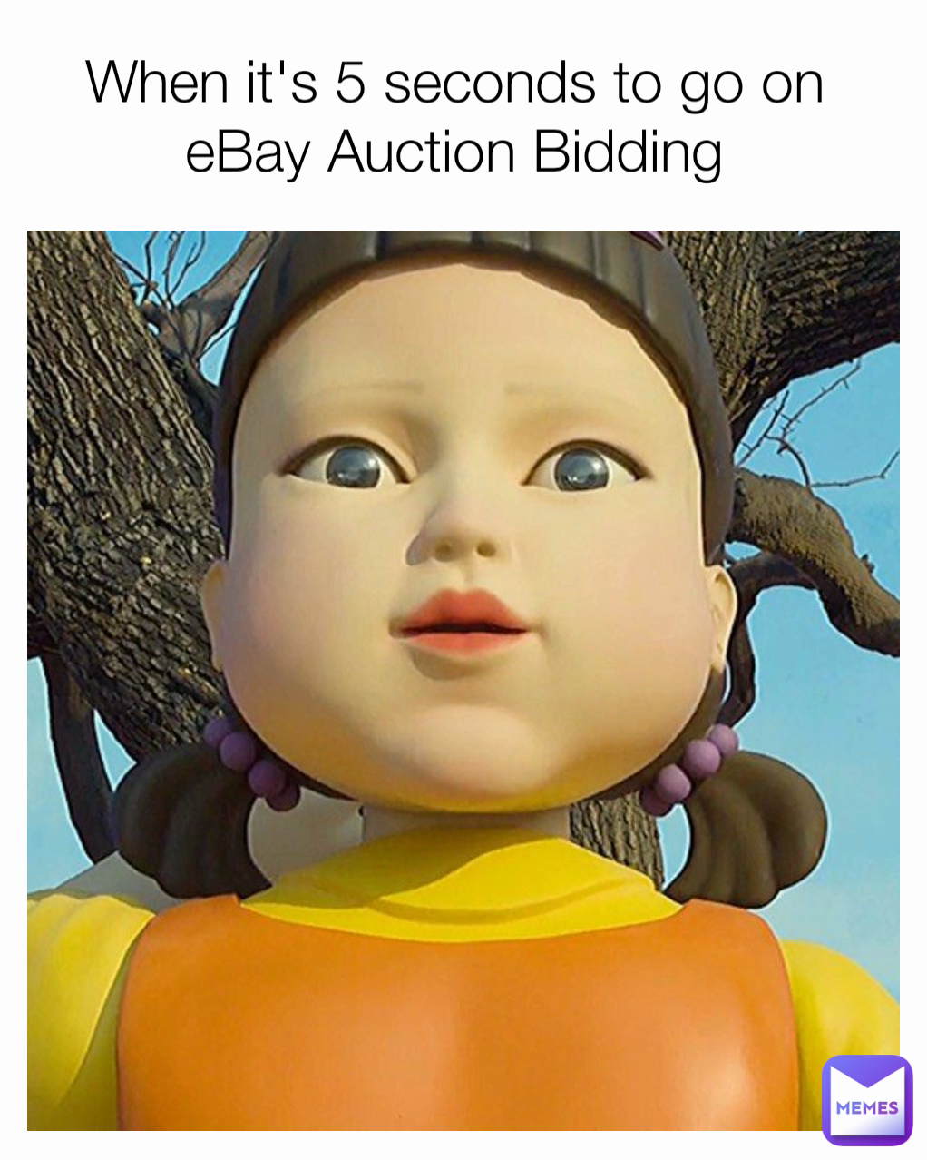 When it's 5 seconds to go on eBay Auction Bidding