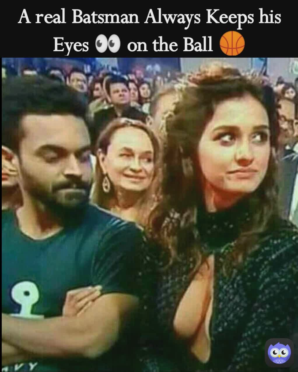 A real Batsman Always Keeps his Eyes 👀 on the Ball 🏀