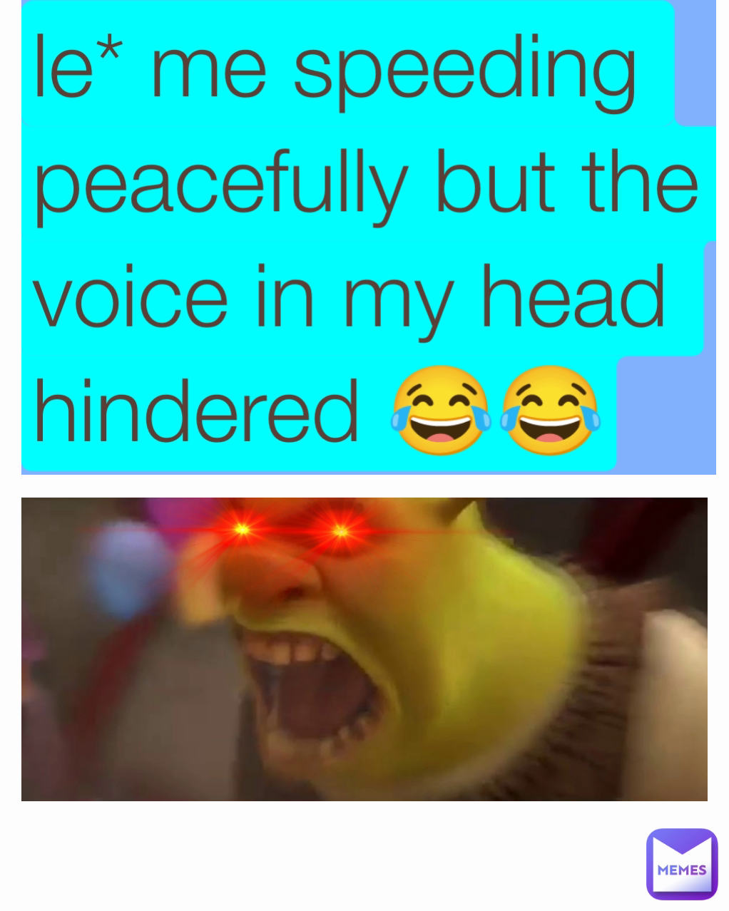 le* me speeding peacefully but the voice in my head hindered 😂😂