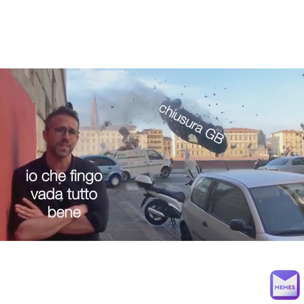 io che fingo vada tutto bene chiusura GB