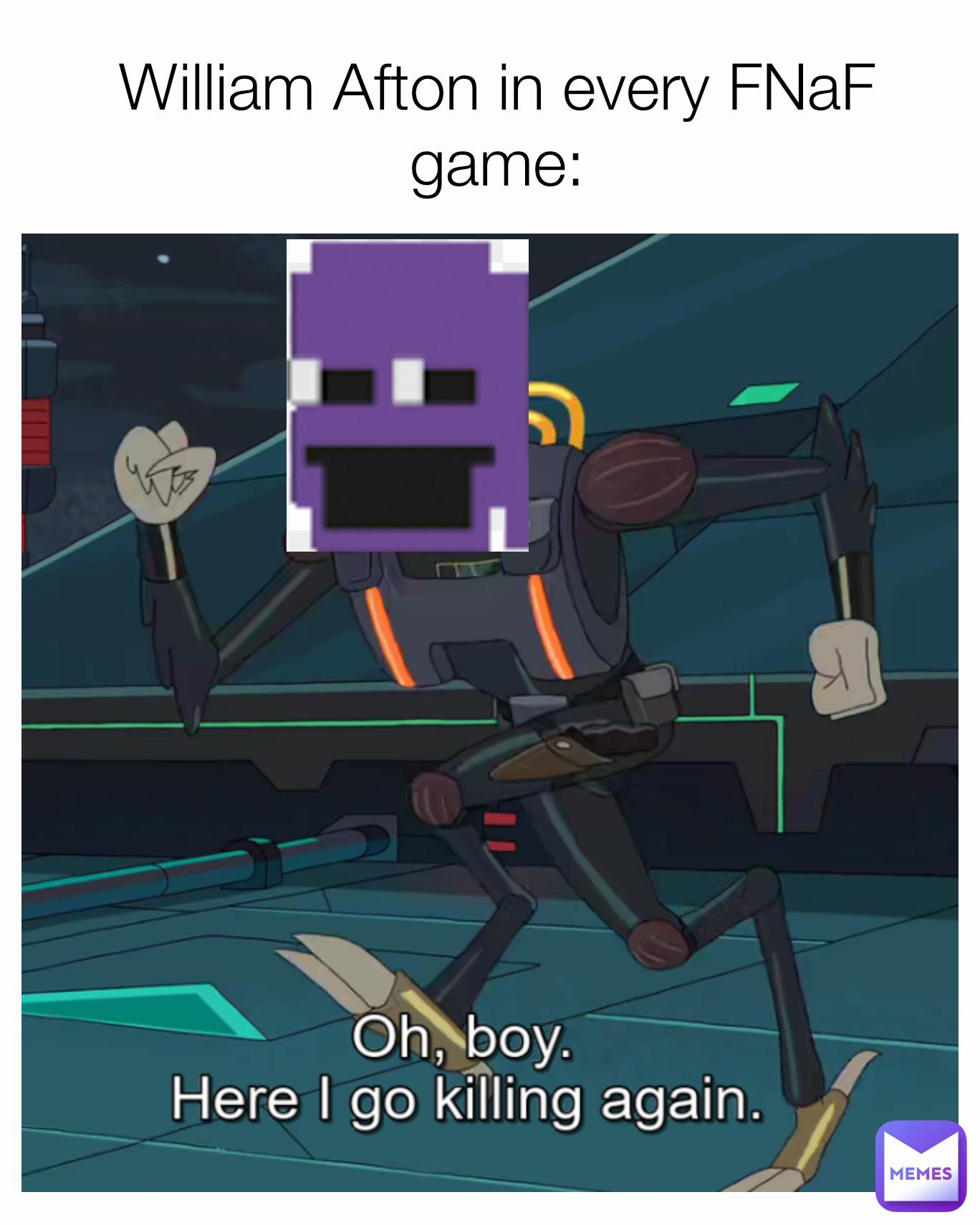 William Afton in every FNaF game: | @SPAMTON_G._SPAMTON | Memes