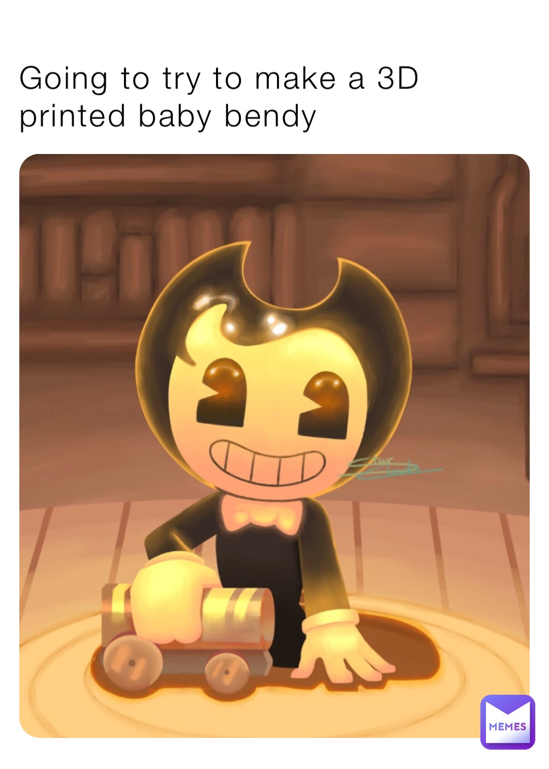 Going to try to make a 3D printed baby bendy