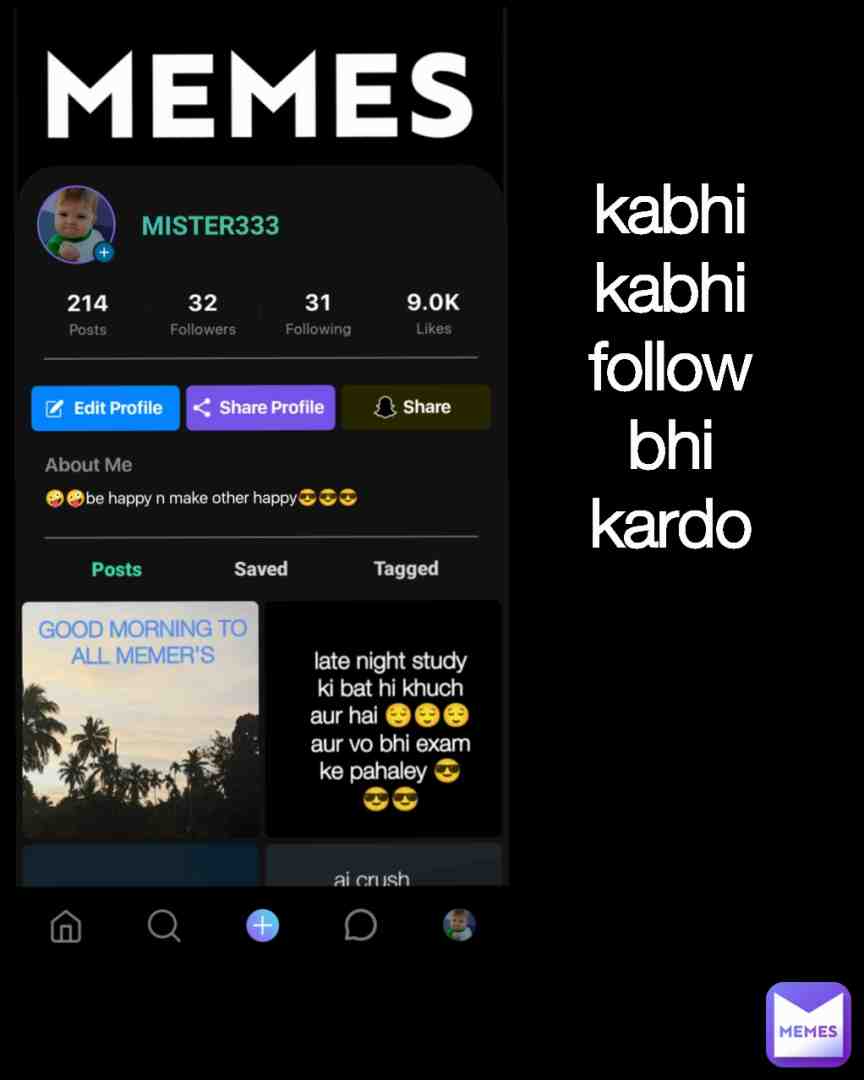 Meme shared by @MISTER333