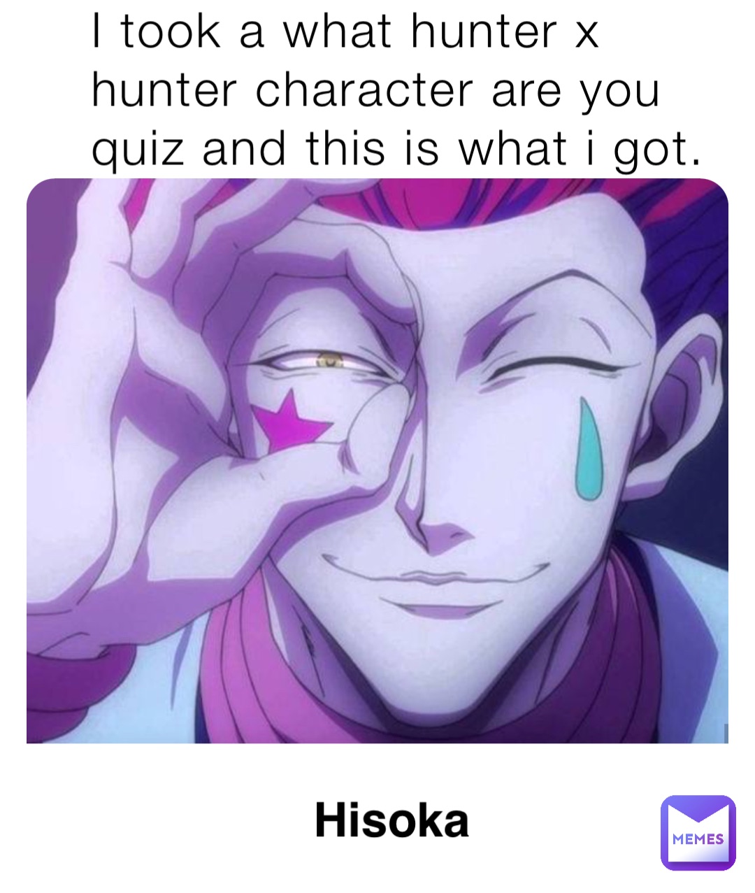 I took a what hunter x hunter character are you quiz and this is what i got.