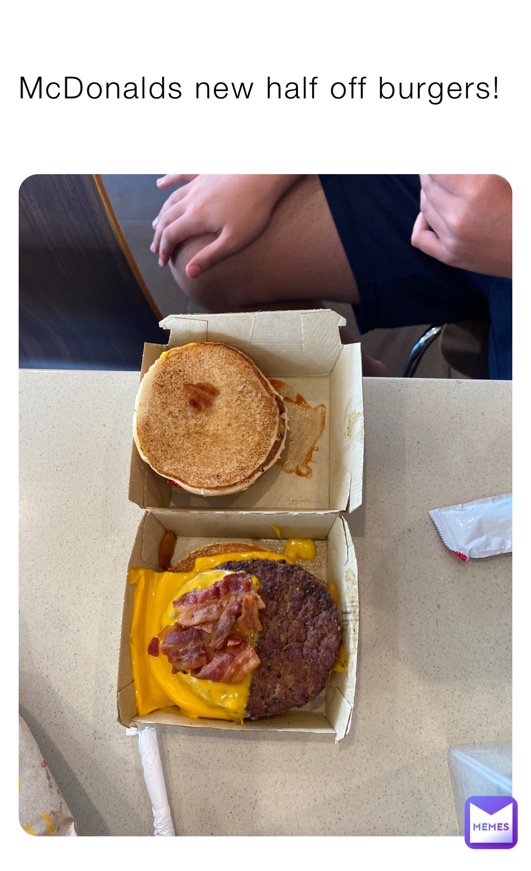 McDonalds new half off burgers!