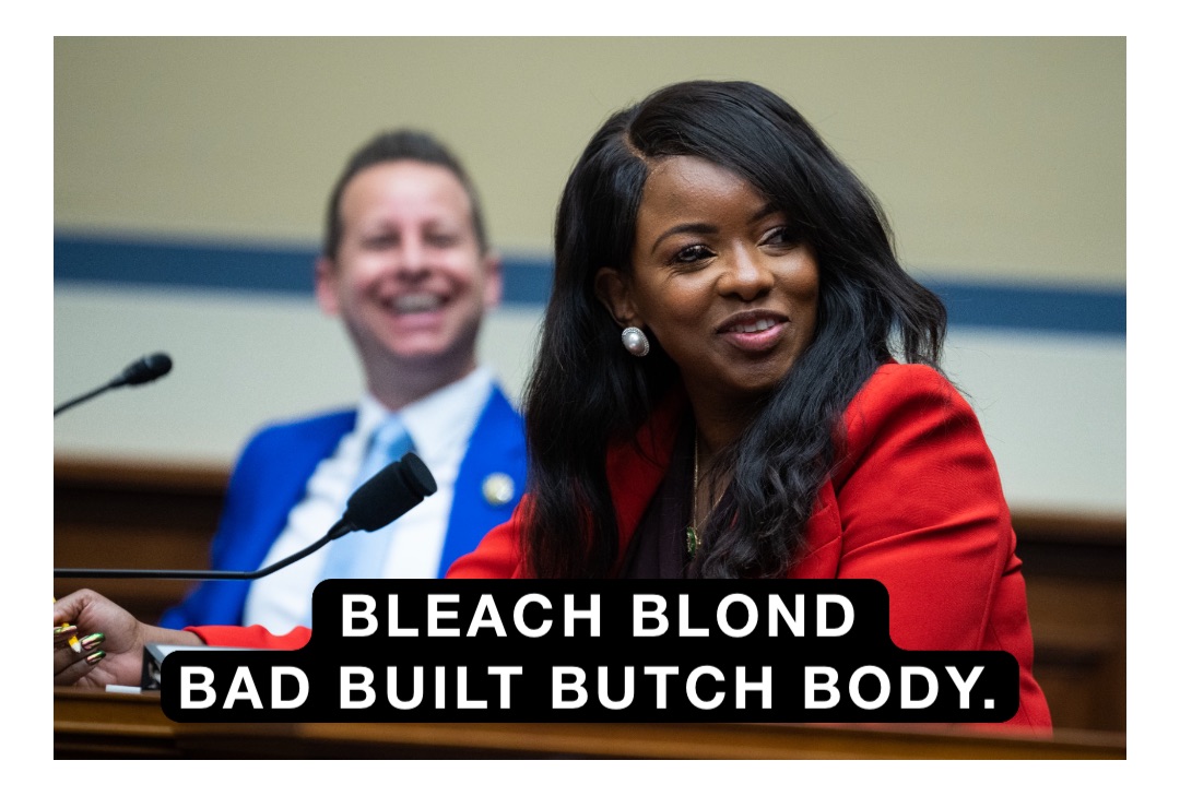 BLEACH BLOND 
BAD BUILT BUTCH BODY.