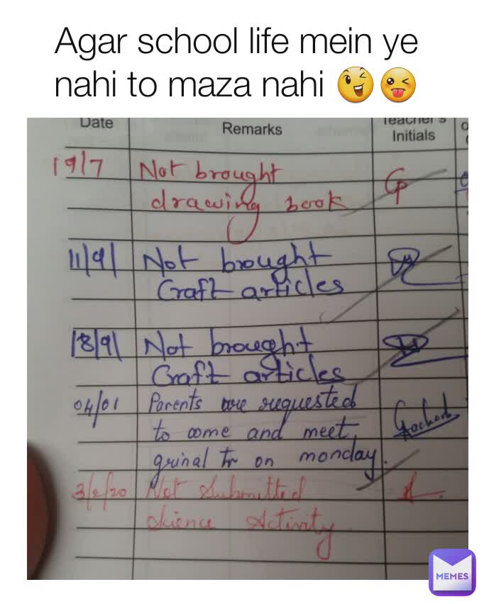 Agar school life mein ye nahi to maza nahi 😉😜