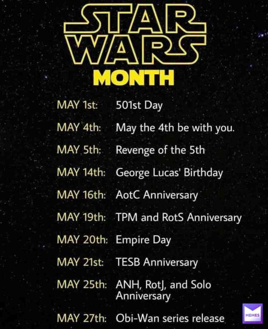 For my fellow Star Wars people