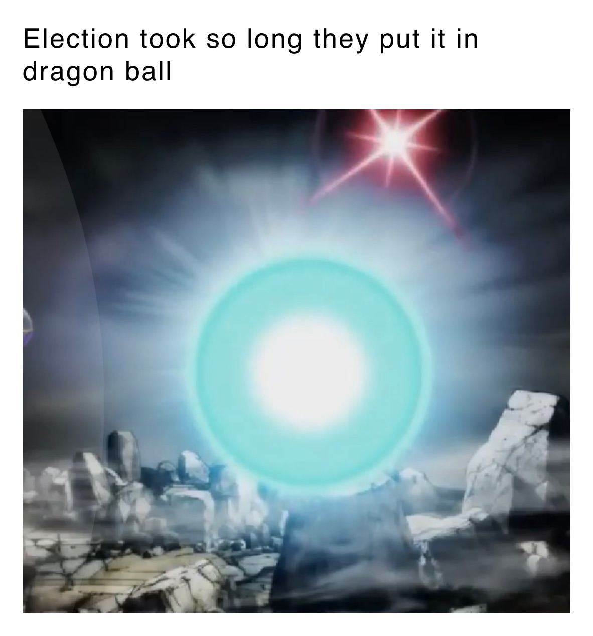 Election took so long they put it in dragon ball