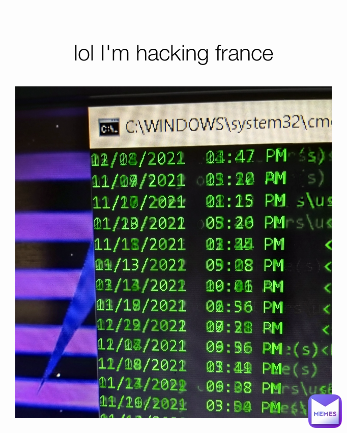 lol I'm hacking france