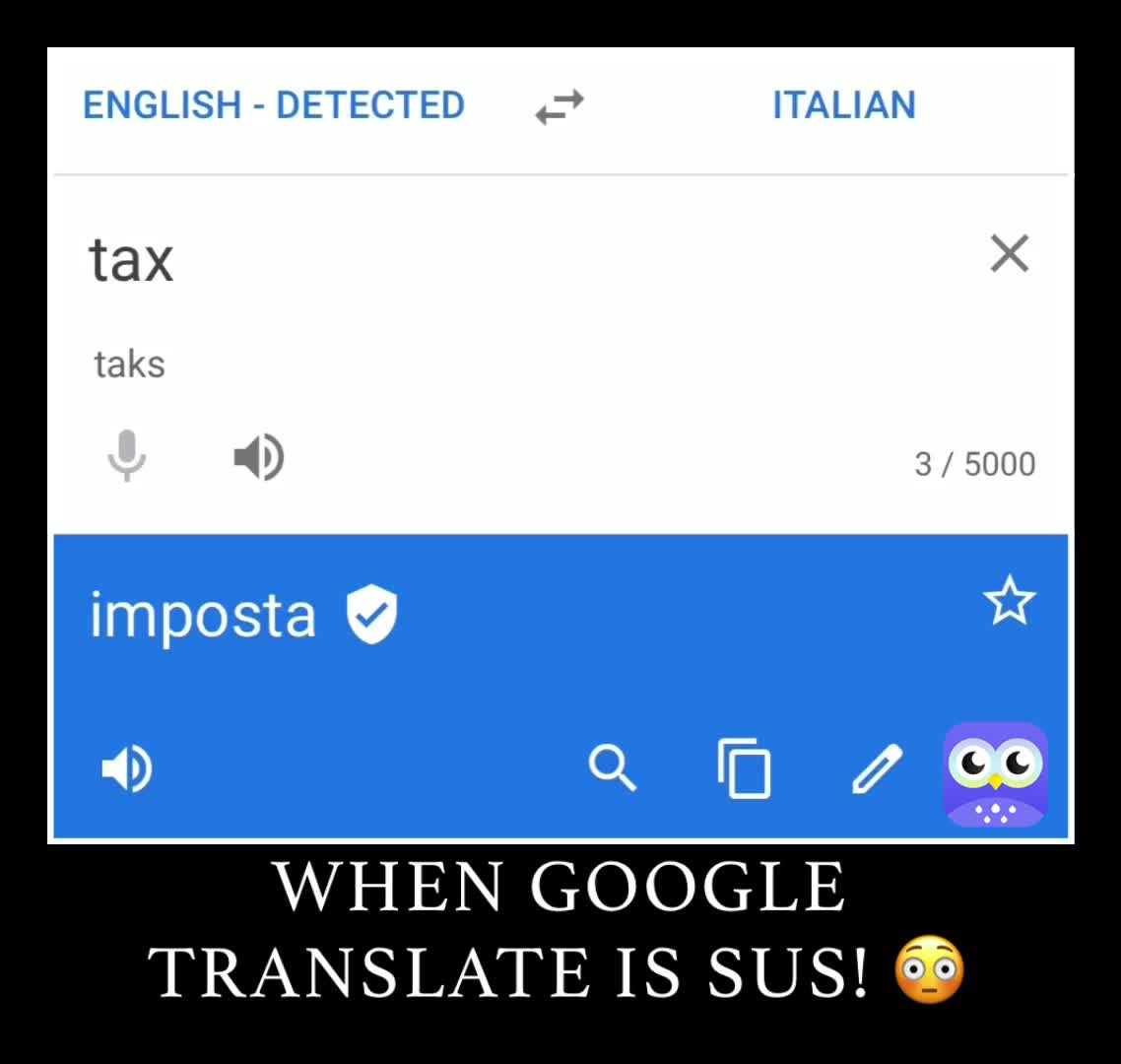 WHEN GOOGLE TRANSLATE IS SUS the winning son Memes