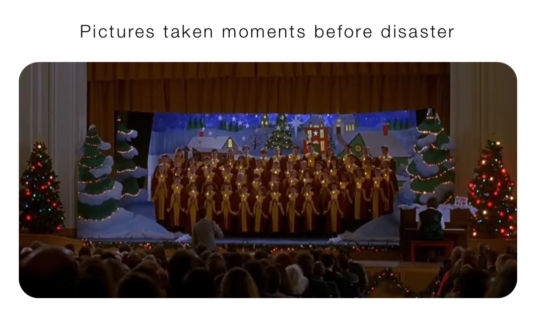 Pictures taken moments before disaster