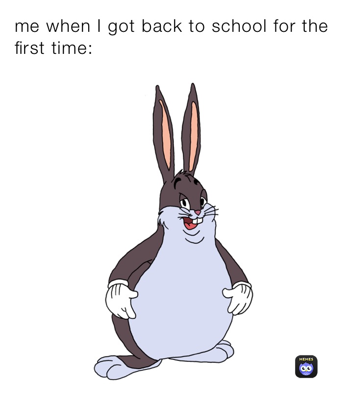 me when I got back to school for the first time: 